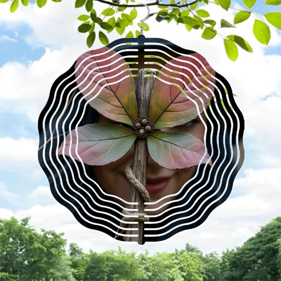 Vibrant Metal Hanging Wind Spinners & Chimes - Stunning Circular Patterns for Yard & Garden Decor Perfect Autumn Vibes