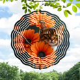 thumbnail image 1 of Vibrant Metal Hanging Wind Spinners with Abstract Circular Patterns - Stunning Yard and Garden Decor for a Whimsical, 1 of 6