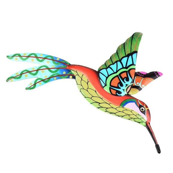 Vibrant Metal Hummingbird Wall Art Sculpture for Outdoor Garden and Home Decor