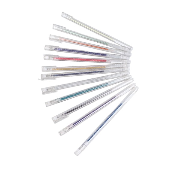 Vibrant Metallic Pen Set Waterproof Color Changing Glitter Gel Pens for Scrapbooking and Doodling 12 Inches / 30.48 cm Assorted 12-Pack