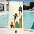 thumbnail image 1 of Vibrant Minimalist Beach Towel for Women - Bold Colors & Unique Patterns Perfect for Pool Travel and Bath Use, 1 of 6