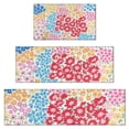 thumbnail image 1 of Vibrant Mixed Pioneer Flower Pattern Kitchen Rugs Sets Of 3,Kitchen Runner Rugs Non Skid Washable,Decorative Kitchen Floor Mats for Kitchen,Sink,Laundry,17"x30"+ 17"x47" + 17"x59", 1 of 6