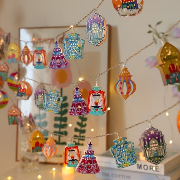 Vibrant Multicolor LED String Lights - Arabian Palace Design for Home Decor and Celebrations