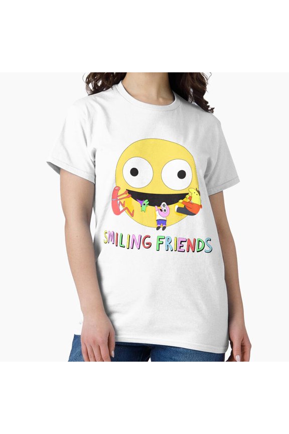 Vibrant Neon Yellow Animated Comedy Title Logo Fan Merchandise Tee T-shirt
