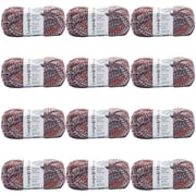 Loops & Threads Vibrant Night Textured Twist Yarn - Bulky Weight Yarn for Knitting, Crochet, Weaving, Arts & Crafts, 12 Pack