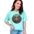 thumbnail image 1 of Vibrant Octopus Art T-Shirt, Colorful Marine Life Tee, Underwater Sea Creature Shirt, Unique Oceanic Design, Artistic Sea Animal Top, Chalky Mint Comfort Colors T-Shirt, Medium, 1 of 1