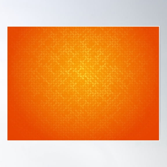 Vibrant Orange Abstract Pattern Background Poster Wall Art, Modern Wall Decor For Living Room Bedroom, 24x36 UNFRAMED