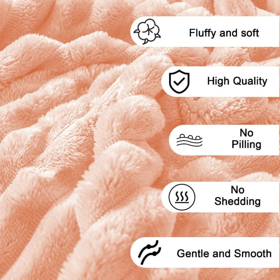 Vibrant Orange Flannel Blanket 70x100cm Double-Layer Thermal Insulation Machine Washable Winter Sofa Bed Throw