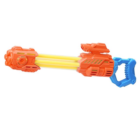 Vibrant Orange Large Water Blaster Cannon Kids Beach Pool Toy, Children Outdoor Splash Time Distraction Interactive Water Play, Non Toxic BPA Free Smooth Leakproof Games For Baby Boys Girls