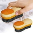 thumbnail image 1 of Vibrant Orange Laundry Brush – Miyuadkai Stain Remover Brush for Delicate Fabrics, Wool, Cotton & Leather, Soft Bristles for Hand Washing Clothes, Spring Cleaning Essential, 1 of 9