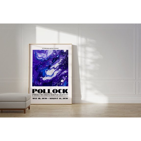 Vibrant Paint Splash Artistic Poster, Unframed Paper Poster 8x10in