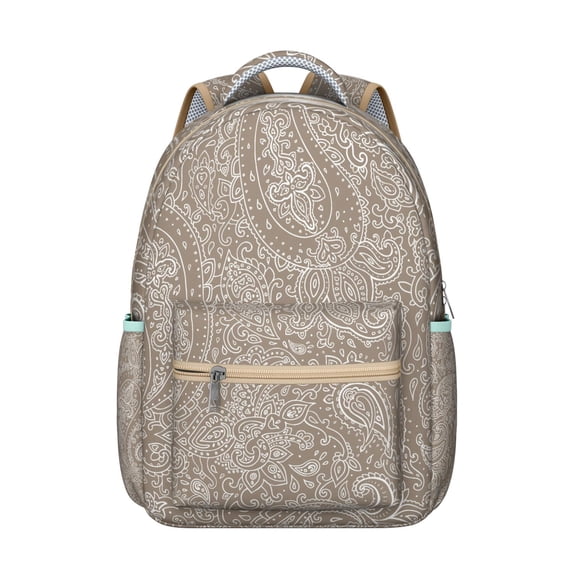 Vibrant Paisley Campus Bag - Unique Paisley Gift for Students, Lightweight & Comfortable, Roomy for Textbooks & Notebooks