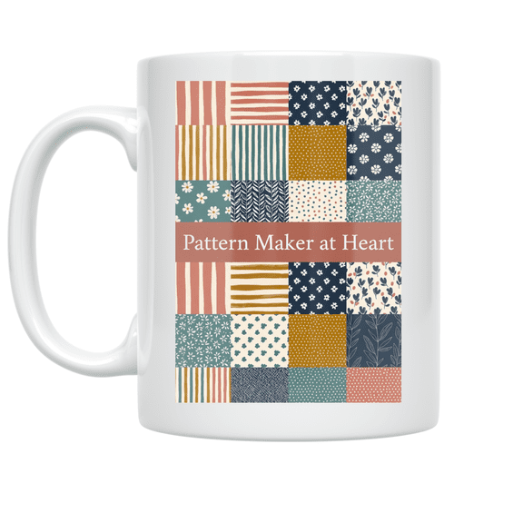 Vibrant Patterned Design - Creative Minds - 11 oz Ceramic Coffee Mug