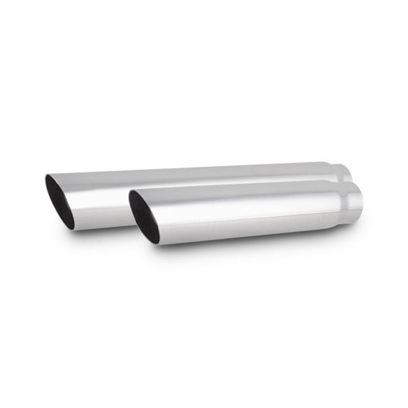 Vibrant Performance 1559 VIB1559 3IN ROUND STAINLESS STEEL TIP (SINGLE WALL, ANGLE CUT) - 2.5IN INLET, 11IN LONG