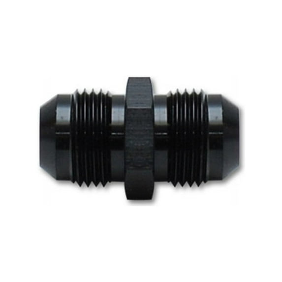 Vibrant Performance 10232 VIB10232 UNION ADAPTER FITTING; SIZE -6 AN X -6 AN - ANODIZED BLACK ONLY