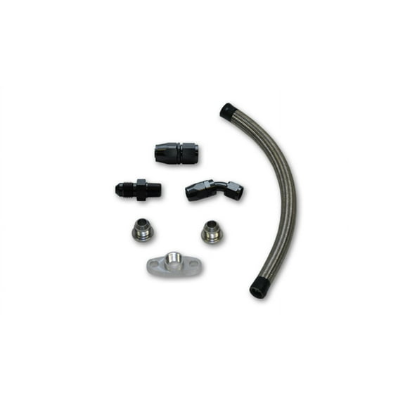 Vibrant Performance 10282 VIB10282 UNIVERSAL OIL DRAIN KIT FOR T3/T4 TOP MOUNT TURBO SETUPS (20IN LONG LINE)