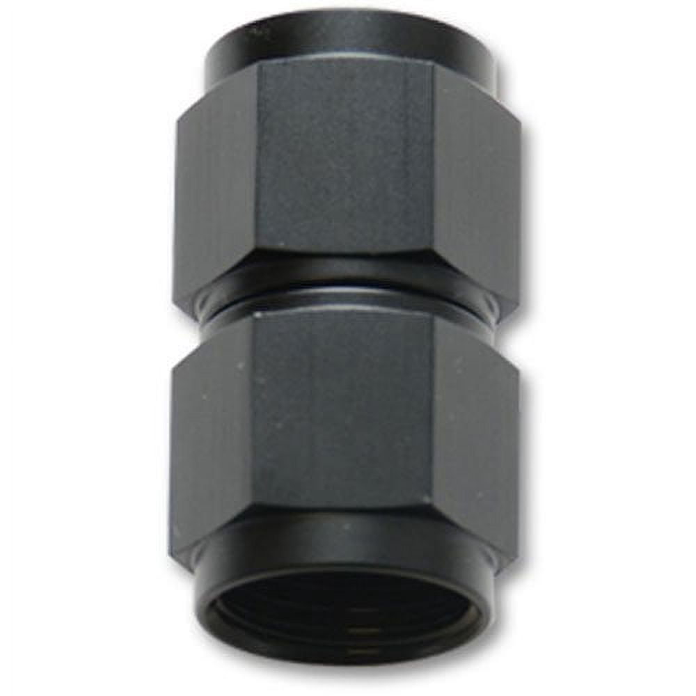 Vibrant -16AN Female 90 Degree Union Adapter (AN to AN) - Anodized Black Only
