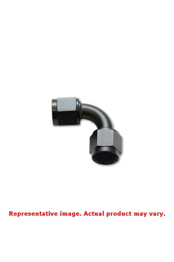 10731 VIB10731 -4AN FEMALE 90 DEGREE UNION ADAPTER (AN TO AN) - ANODIZED BLACK ONLY