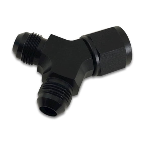 Vibrant Performance Fitting Y-Block Female -10 AN Inlet Male -8