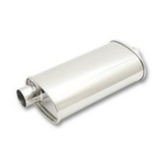 Vibrant Performance 1107 VIB1107 STREETPOWER OVAL MUFFLER, 3IN INLET/OUTLET (OFFSET-CENTER)