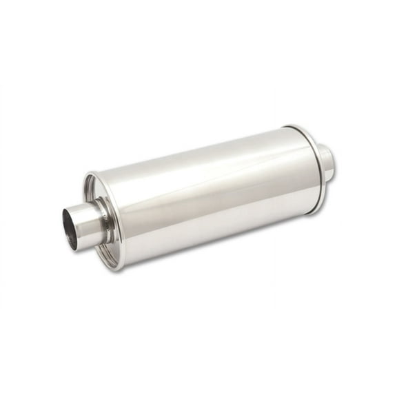 Vibrant Performance 1118 VIB1118 STREETPOWER ROUND MUFFLER, 2.5IN INLET/OUTLET (CENTER-CENTER)