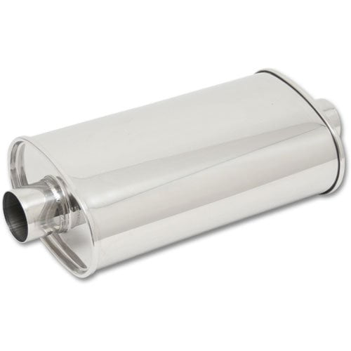 Vibrant Performance 1137 VIB1137 STREETPOWER OVAL MUFFLER, 4IN INLET/OUTLET (CENTER-CENTER)