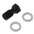 thumbnail image 1 of Vibrant 11455 Banjo Bolt 12mm x 1.000 x 20mm w/ Washers Black Anodized Aluminum, 1 of 4