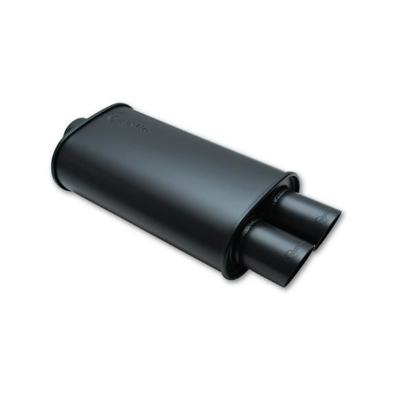 Vibrant Performance 1148 VIB1148 STREETPOWER FLAT BLACK OVAL MUFFLER WITH DUAL TIPS (2.5IN INLET) 2005 Ford Escape