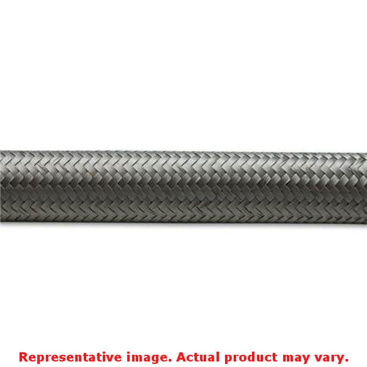 Vibrant SS Braided Flex Hose -8 AN 0.44in ID (50 foot roll) main image 1
