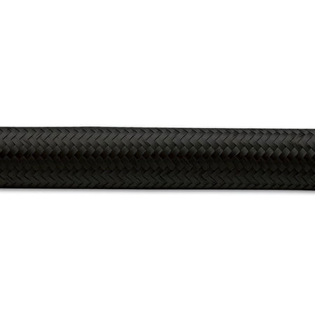 Vibrant Performance 11968 VIB11968 10FT ROLL OF BLACK NYLON BRAIDED FLEX HOSE; AN SIZE: -8; HOSE ID: 0.44IN;
