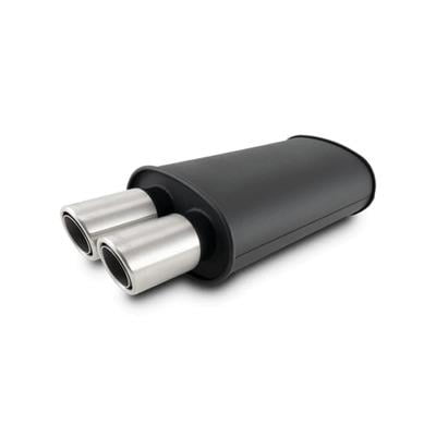 Streetpower Flat Black Oval Muffler 3 Streetpower Flat Black Oval Muffler 3