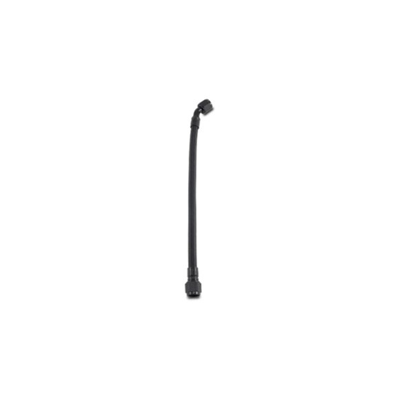 Vibrant Performance 12in PTFE Hose Assy w/6AN Female Fittings Straight/45 Deg