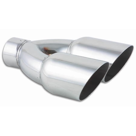 Vibrant Performance 1333 VIB1333 DUAL 3.5IN ROUND STAINLESS STEEL TIPS (SINGLE WALL, ANGLE CUT)