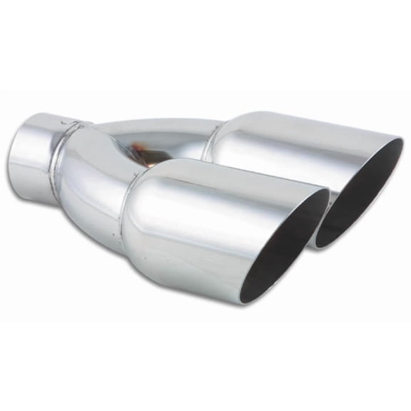 Vibrant Performance 1333 VIB1333 DUAL 3.5IN ROUND STAINLESS STEEL TIPS (SINGLE WALL, ANGLE CUT)