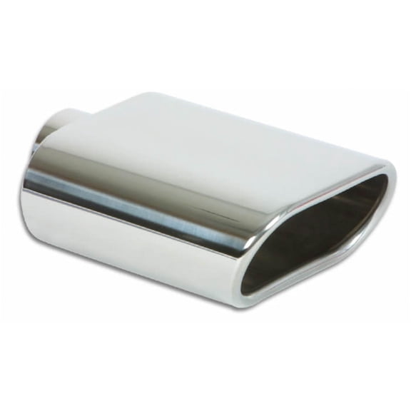 Vibrant Performance 1405 VIB1405 5.5IN X 3IN OVAL STAINLESS STEEL TIP (SINGLE WALL, ANGLE CUT)