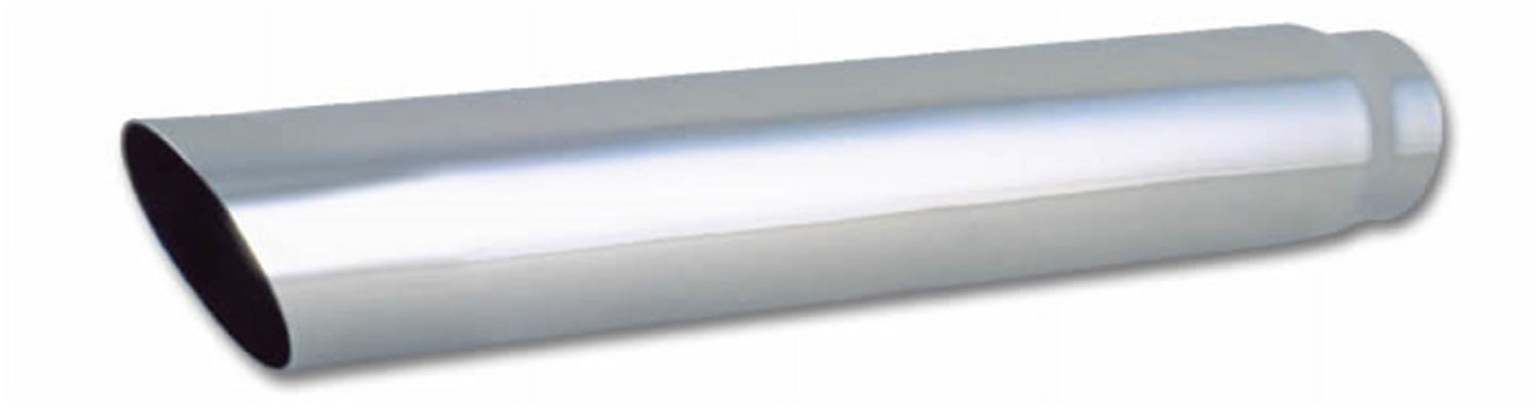 Vibrant Performance 1555 VIB1555 4IN ROUND STAINLESS STEEL TIP (SINGLE WALL, ANGLE CUT) - 2.5IN INLET, 20IN LONG