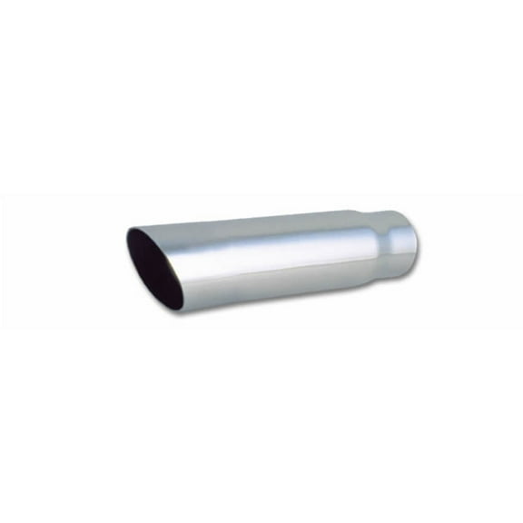 Vibrant Performance 1558 VIB1558 3IN ROUND STAINLESS STEEL TIP (SINGLE WALL, ANGLE CUT) - 2.25IN INLET, 11IN LONG