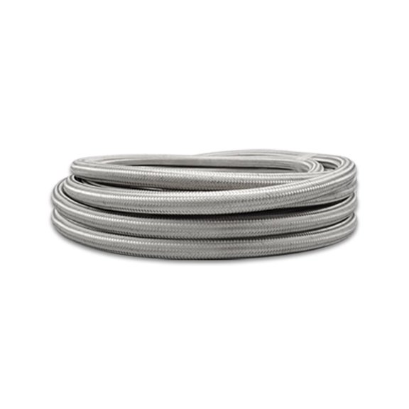 Vibrant 18428 Hose - Steel-Flex - 8 AN PTFE - 20 ft - Braided S/S - Rubber