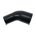 thumbnail image 1 of Vibrant 1.75in ID x 2in ID Gloss Black Silicone 45 Degree Transition Elbow, 1 of 2