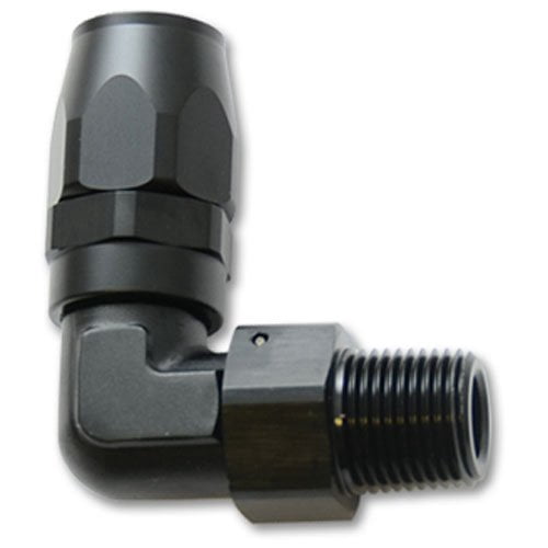 Vibrant Performance 26909 VIB26909 MALE NPT 90 DEGREE HOSE END FITTING; HOSE SIZE: -12AN; PIPE THREAD: 3/4 NPT