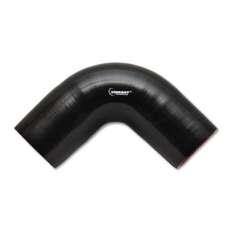 Vibrant Performance 2741 VIB2741 4 PLY 90 DEGREE ELBOW, 2.25IN I.D. X 8IN LEG LENGTH - BLACK