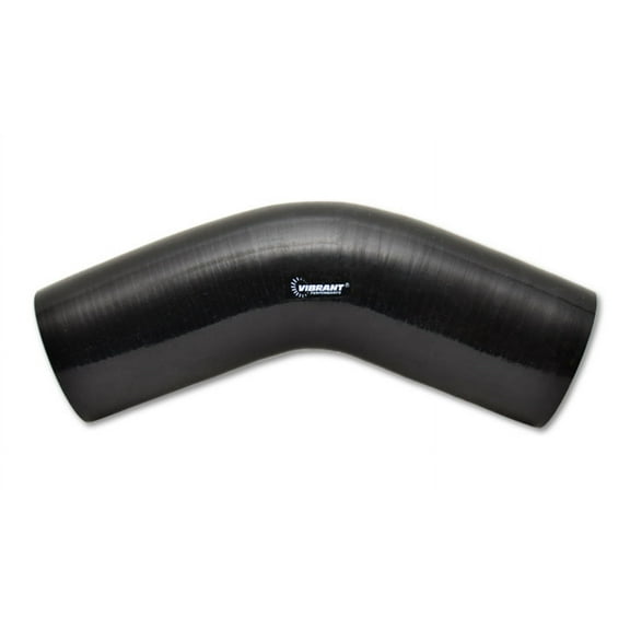 Vibrant Performance 2753 VIB2753 4 PLY 45 DEGREE ELBOW, 2.75IN I.D. X 6IN LEG LENGTH - BLACK