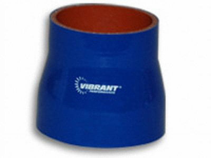 Vibrant 4 Ply Aramid Reducer Coupling 2.5in I.D. x 4in I.D. - Gloss Black main image 0
