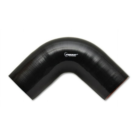 Vibrant Performance 2843 VIB2843 4 PLY 90 DEGREE ELBOW, 1.75IN I.D. X 7IN LEG LENGTH - BLACK