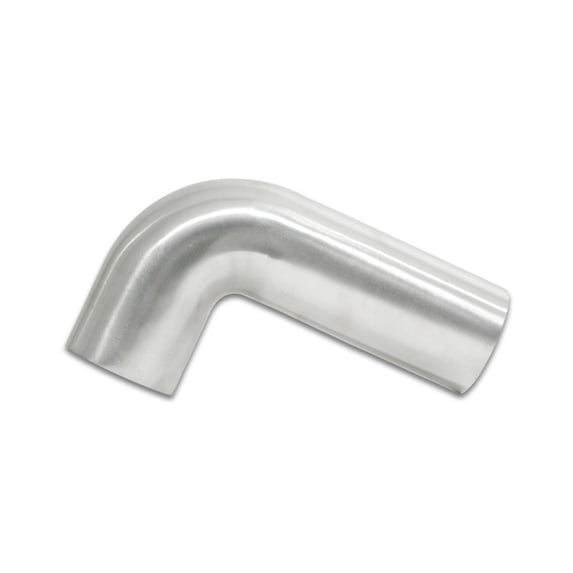 Vibrant Performance 3.5in Tubing 90 Degree Bend Aluminum Brushed