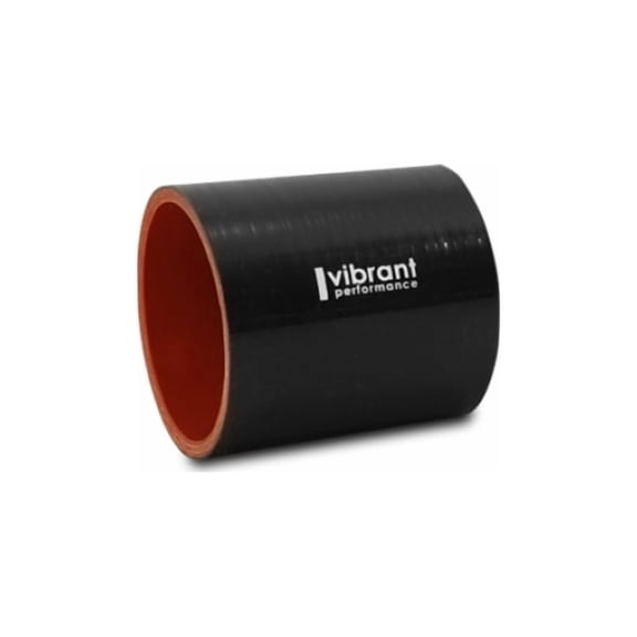 Vibrant Performance 4.25in I.D. x 3in Long Gloss Black Silicone Hose Coupling