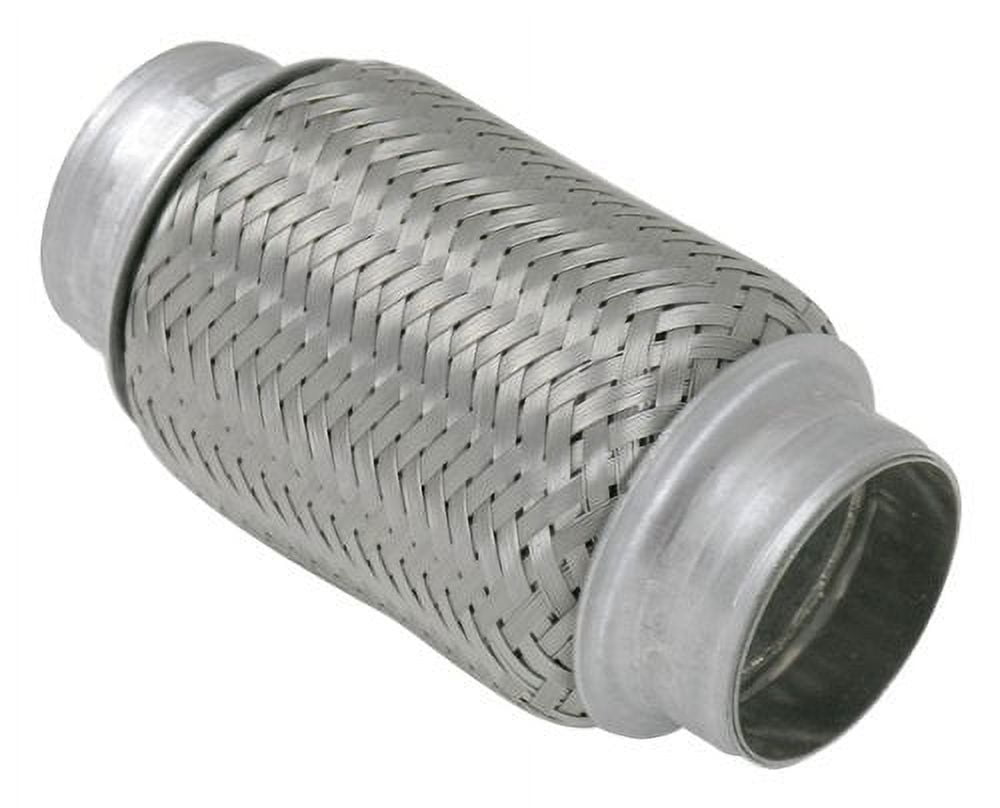 Vibrant SS Flex Coupling with Inner Braid Liner 2.5in inlet/outlet x 6in flex length main image 1