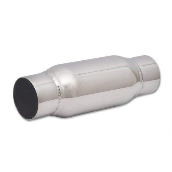 Vibrant Performance Bottle Style Resonator Muffler, 3 in x 12 in, t304 Stainless Steel