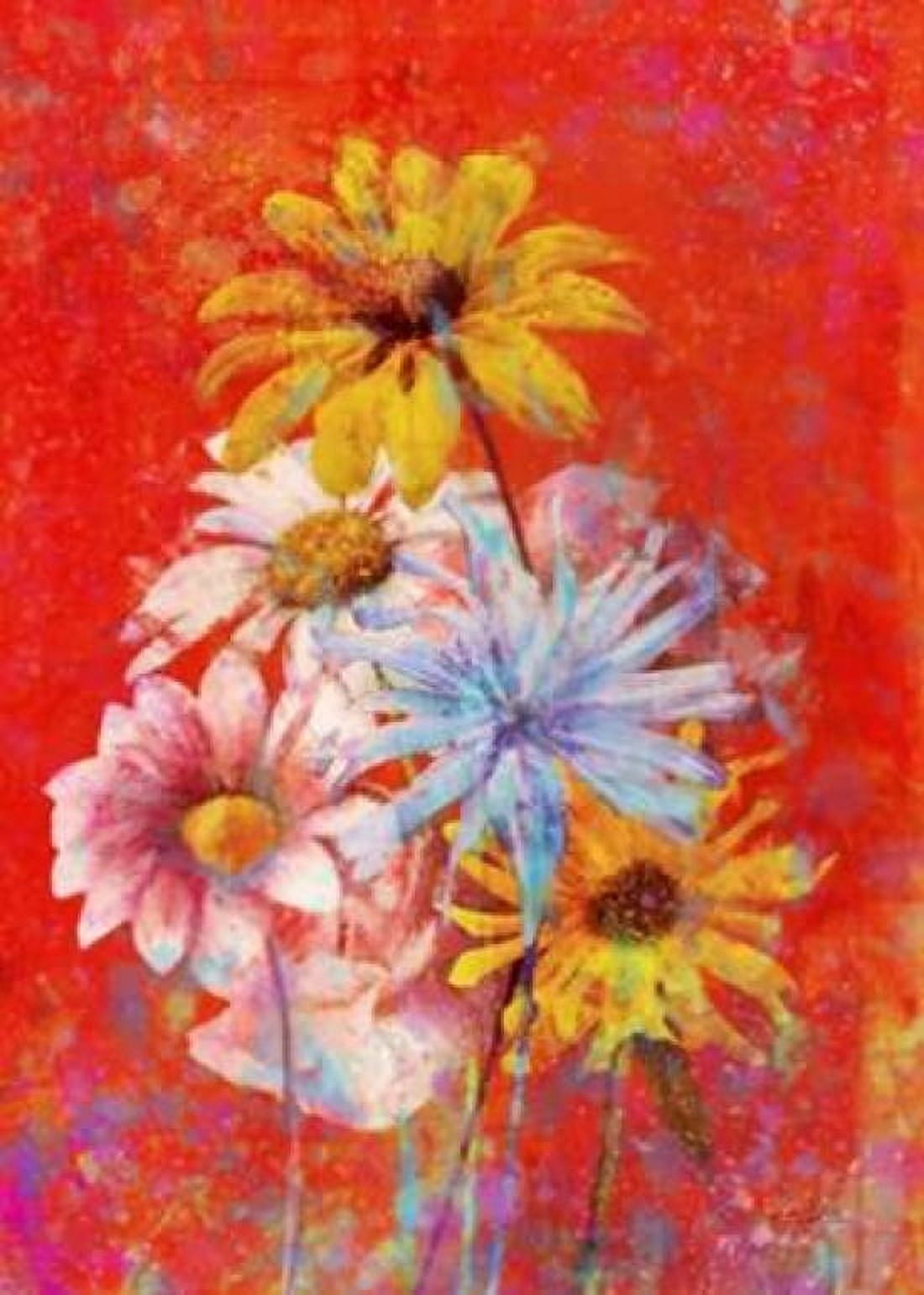 Vibrant Posies 1 Canvas Art - Ken Roko (20 x 28)