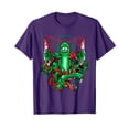 thumbnail image 1 of Vibrant Purple Cartoon Character with Guns T-Shirt for Fun and Unique Style, 1 of 5